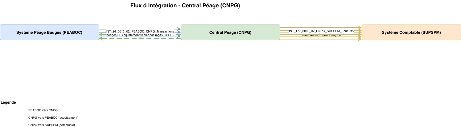 Flux Intégration Central Péage CNPG